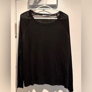 Zara Black Sheer Sweater